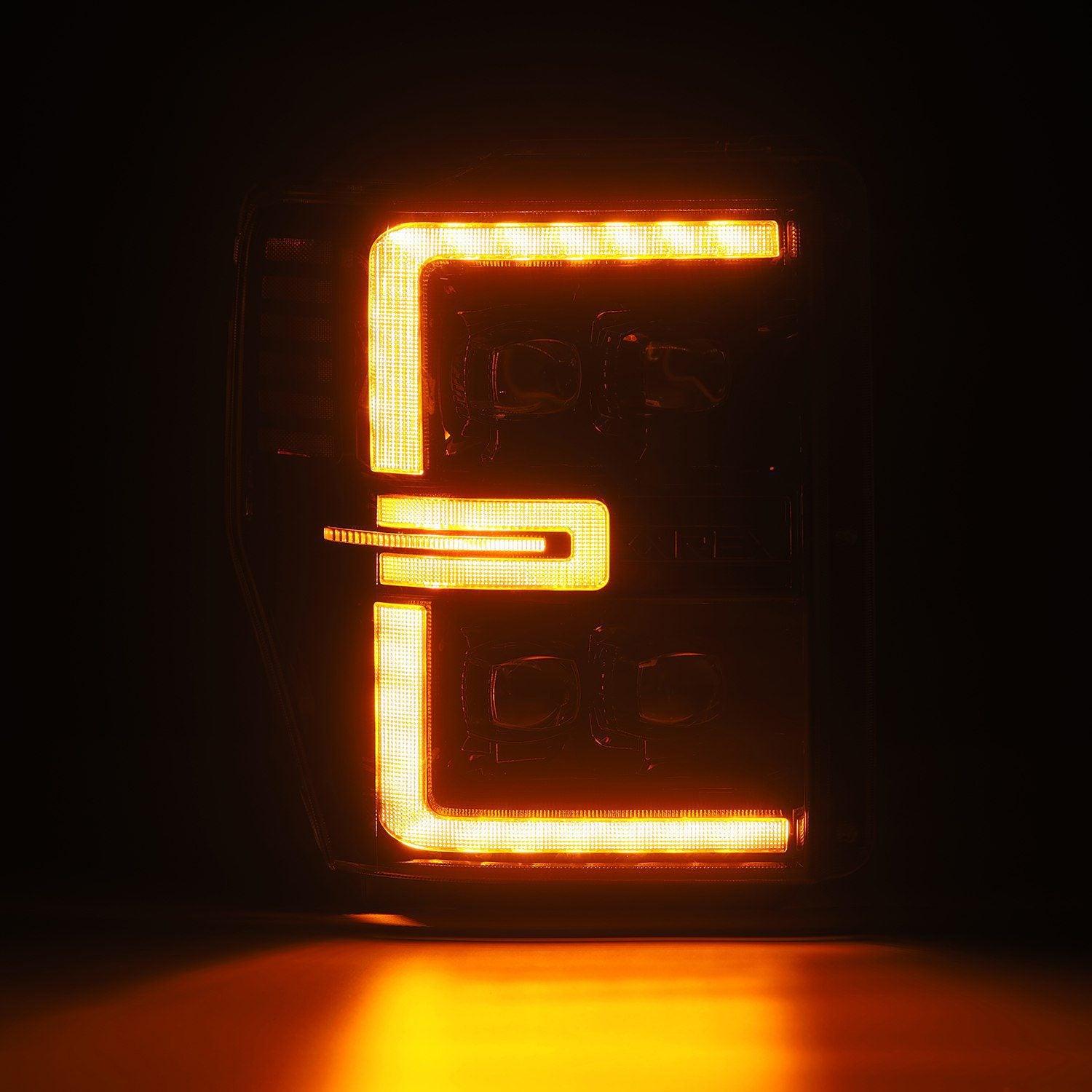 Alpha Rex 08-10 Ford Super Duty NOVA-Series LED Projector Headlights Alpha-Black