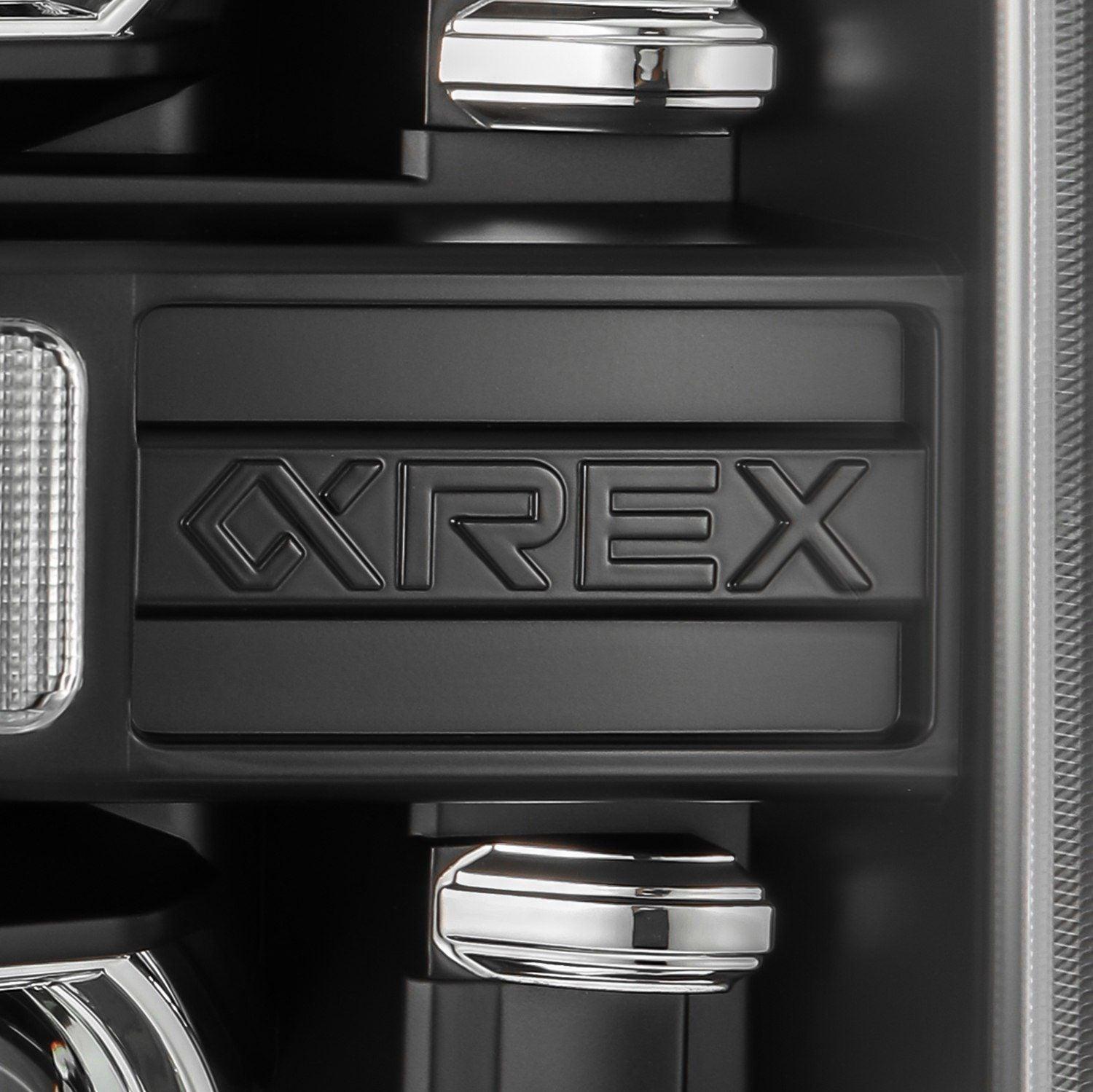 Alpha Rex 08-10 Ford Super Duty LUXX-Series LED Projector Headlights Black