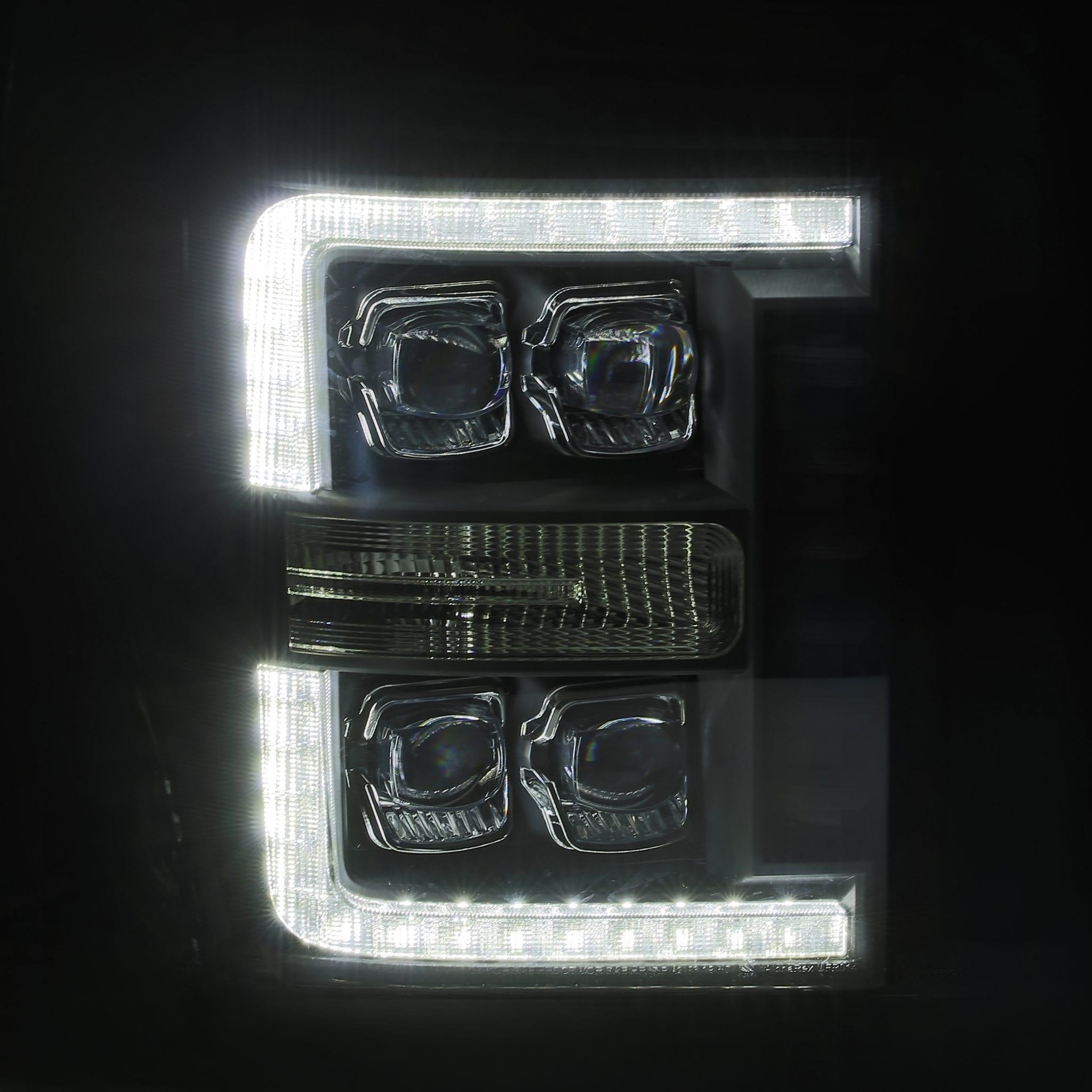 Alpha Rex 11-16 Ford Super Duty NOVA-Series LED Projector Headlights Chrome