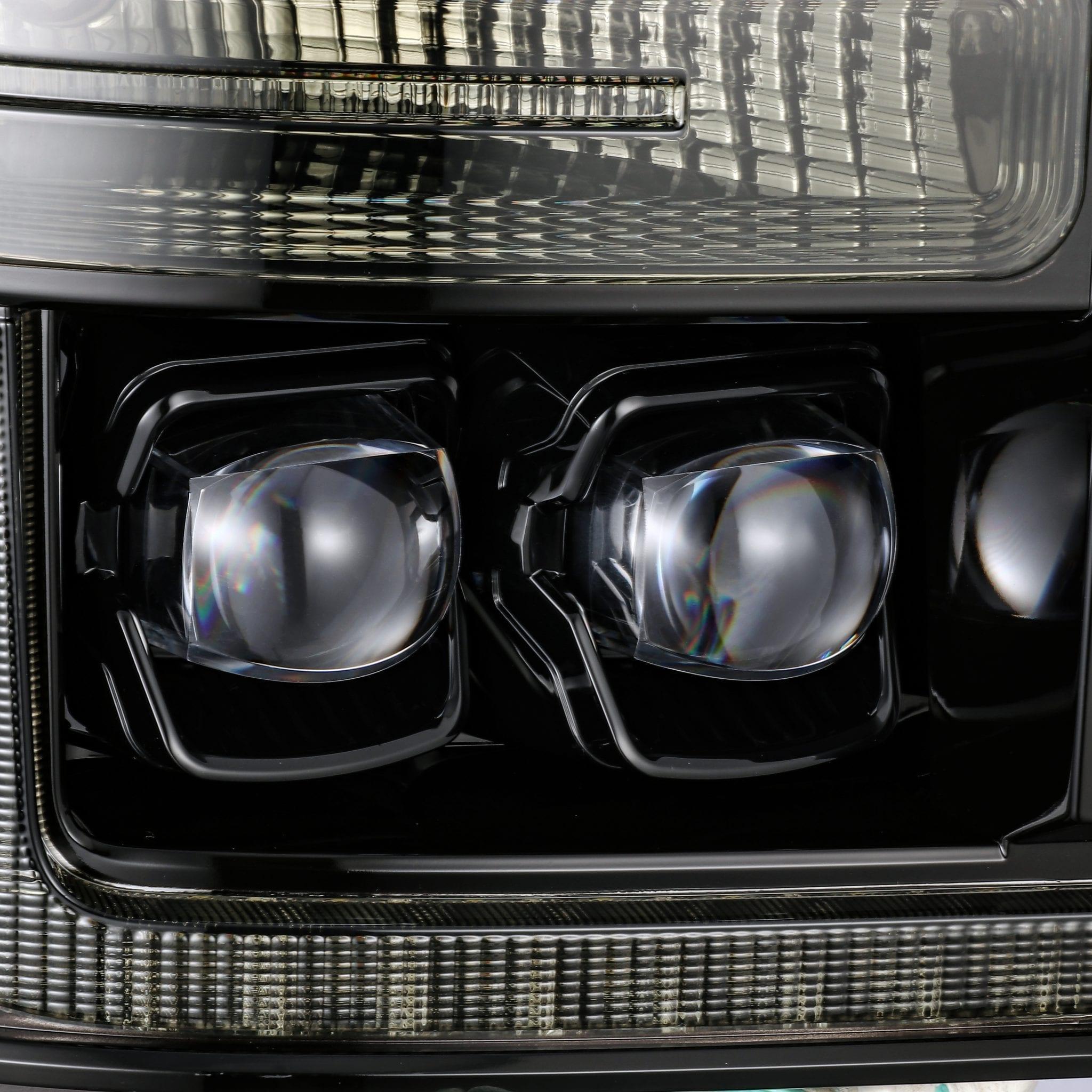 Alpha Rex 11-16 Ford Super Duty NOVA-Series LED Projector Headlights Alpha-Black