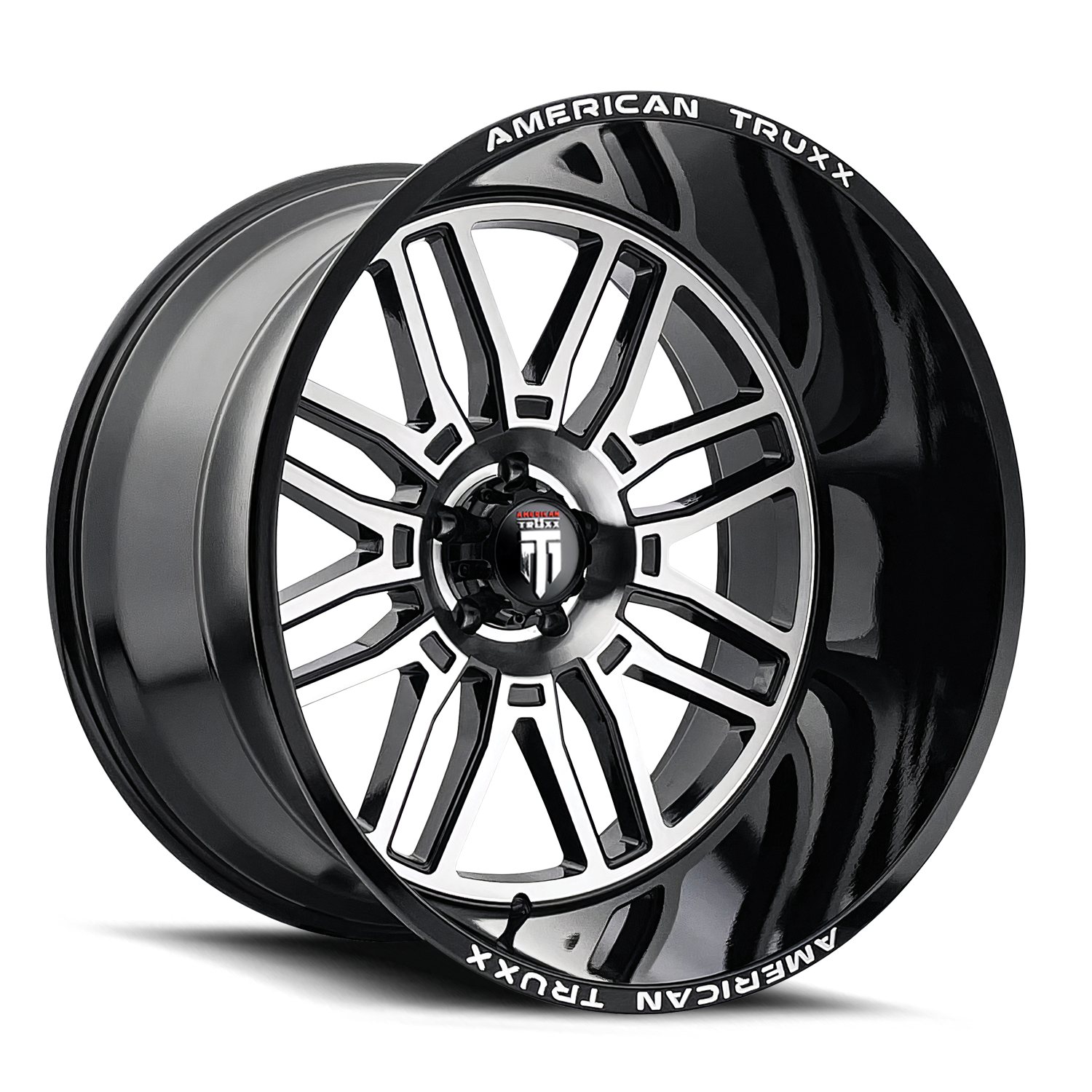 AMERICAN TRUXX AMERICAN TRUXX RESTLESS AT1915 BLACK MILLED 24X14 8-165.1 -76MM 125.2MM