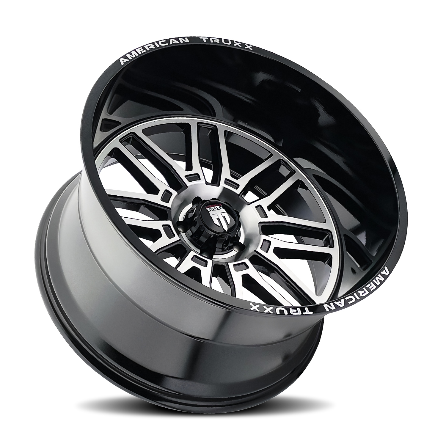 AMERICAN TRUXX AMERICAN TRUXX RESTLESS AT1915 BLACK MILLED 24X14 8-165.1 -76MM 125.2MM