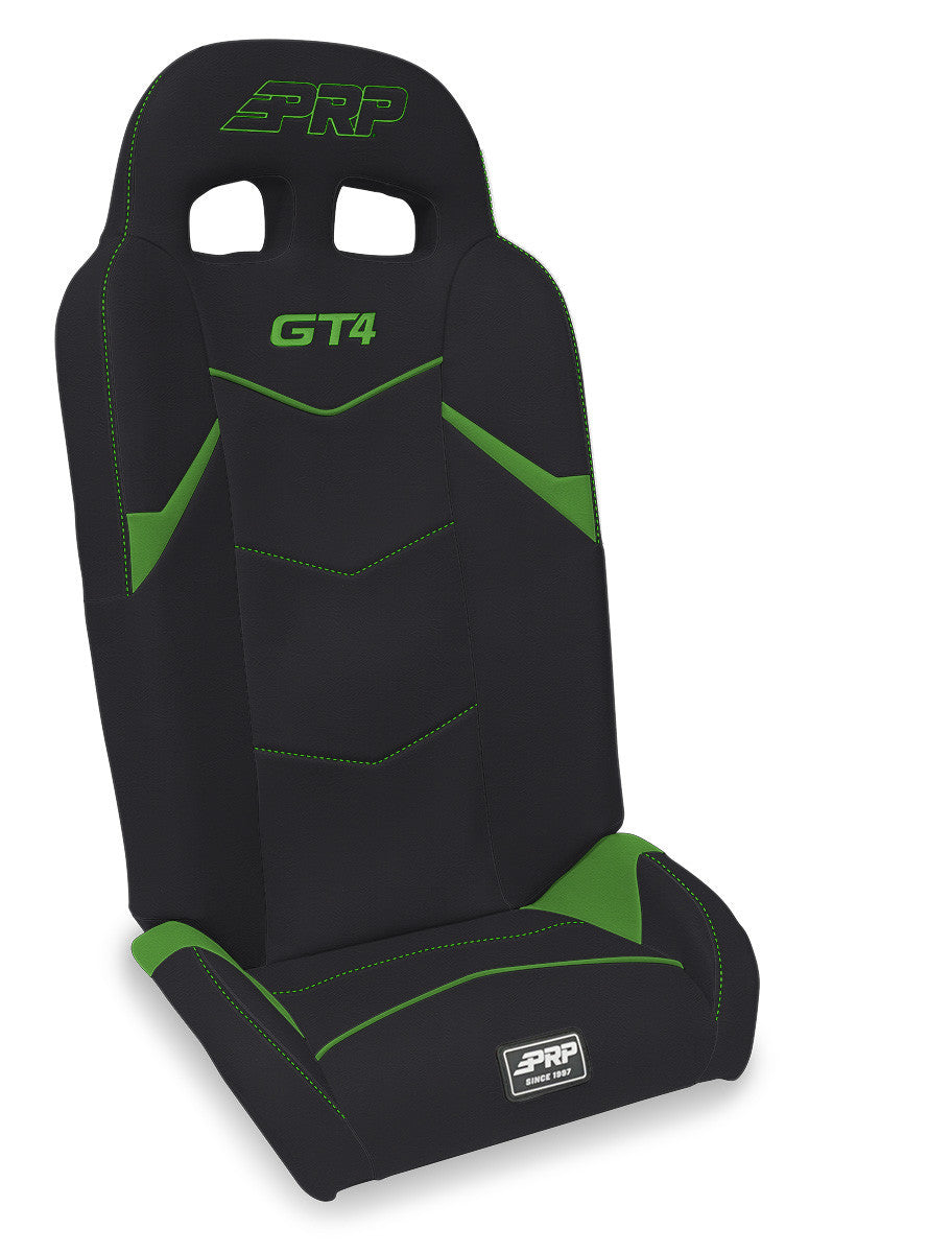 GT4 Fold Flat Rear Suspension Seats for Polaris RZR PRO XP4, PRO R4, Turbo R4 (Pair) - Black