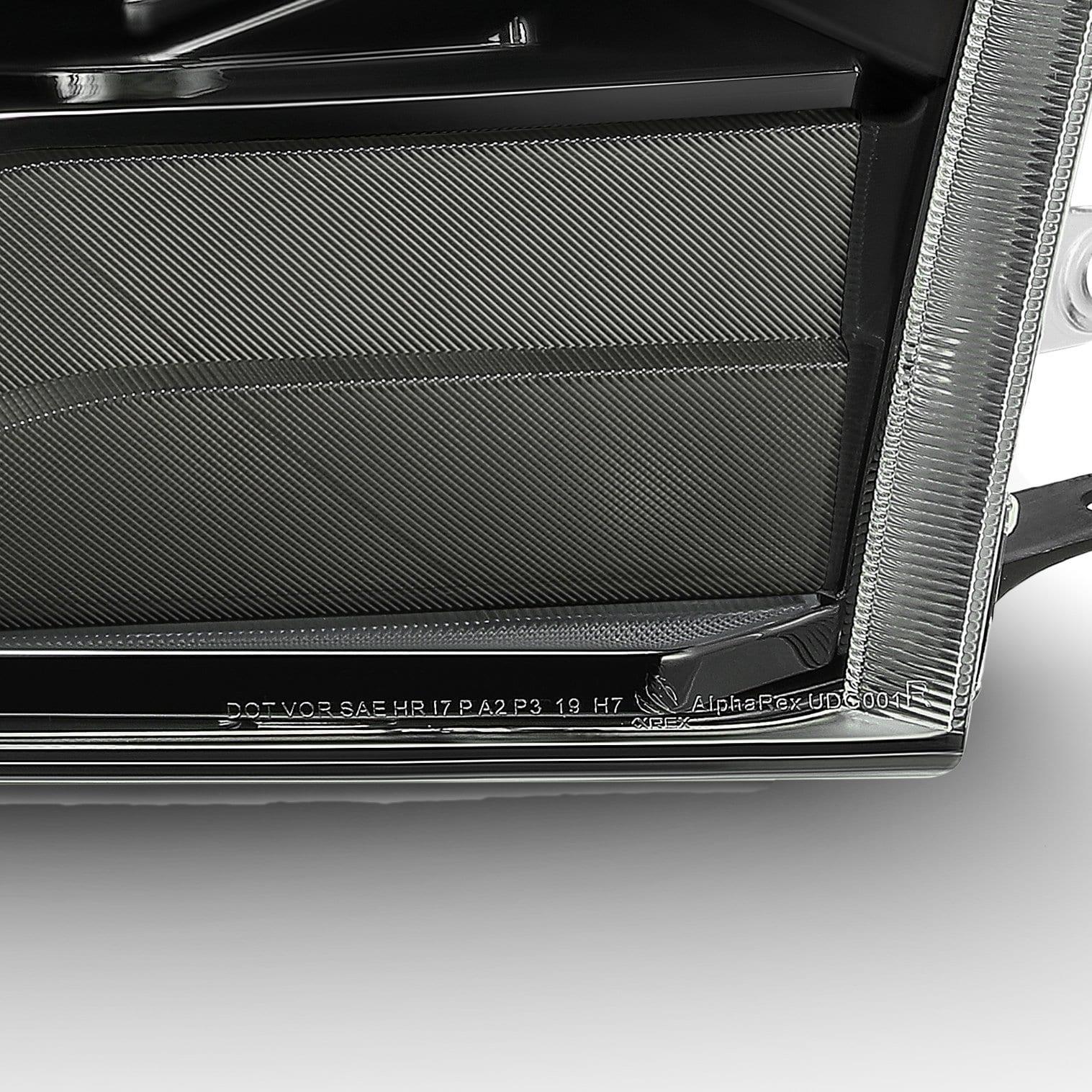 Alpha Rex 09-18 Ram Truck LUXX-Series LED Projector Headlights Alpha-Black