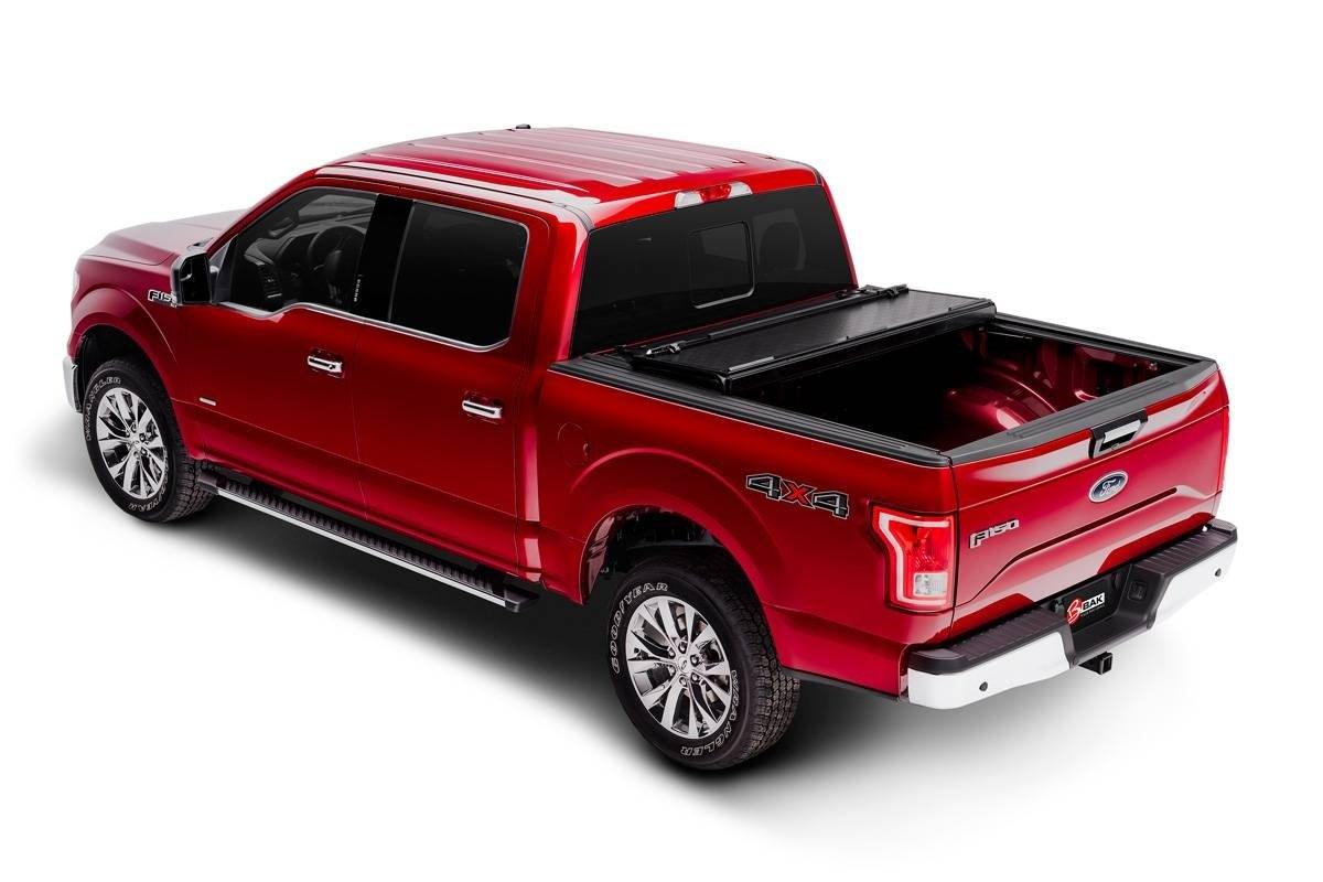 Bak Industries 2017-2018 FORD F-250/350 HARD FOLDING TONNEAU COVER (8' BED) | BAKFLIP G2 - 226331