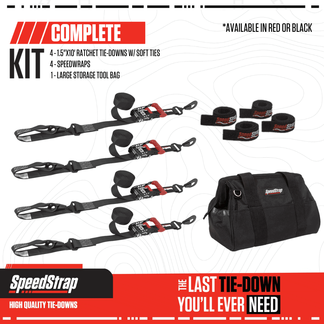 UTV Tie-Down Kit - Black - SpeedStrap
