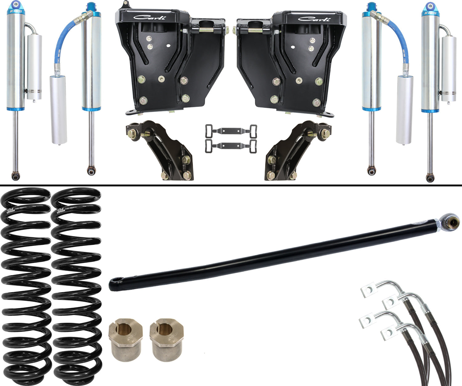 Carli Ford Super Duty 05-16 Dominator 3.0 (2.5" Lift) Suspension System