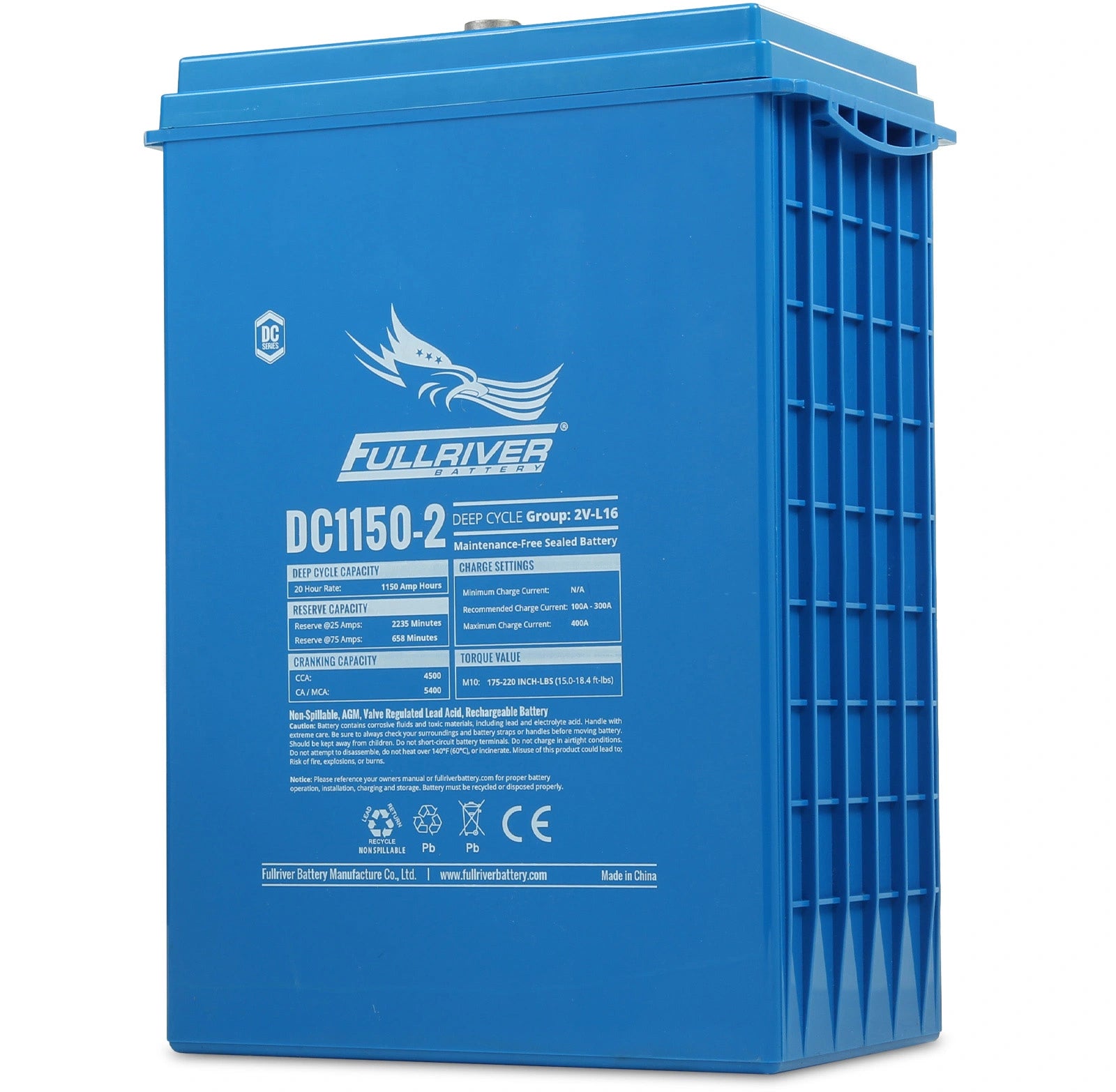 DC Series DC1150-2 AGM battery from Fullriver Battery