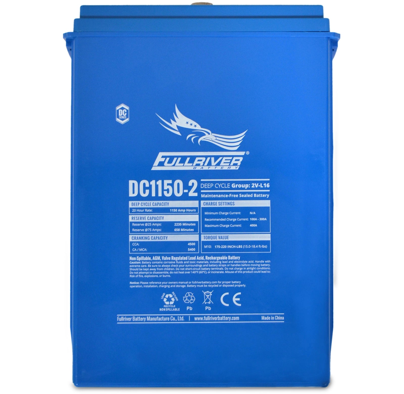 DC Series DC1150-2 AGM battery from Fullriver Battery