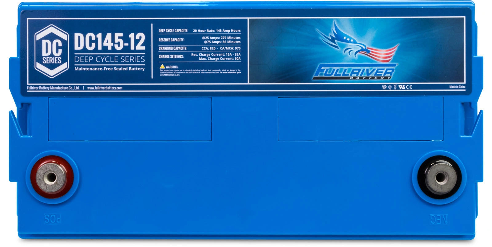 DC Series DC145-12 AGM battery from Fullriver Battery