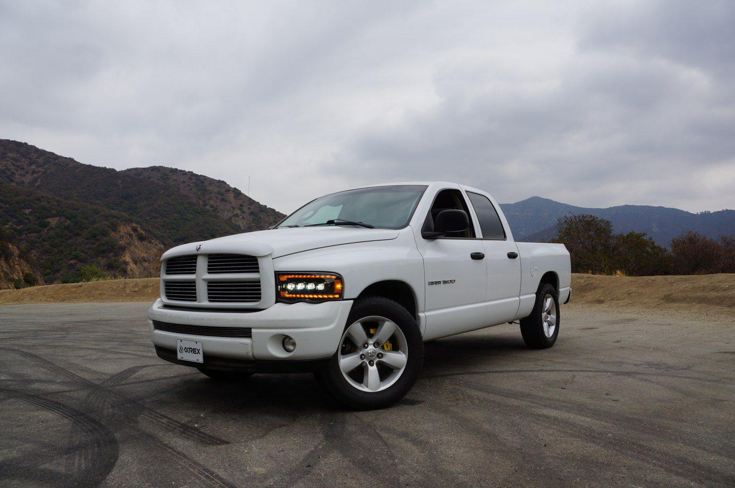 Alpha Rex 02-05 Dodge Ram NOVA-Series LED Projector Headlights Chrome