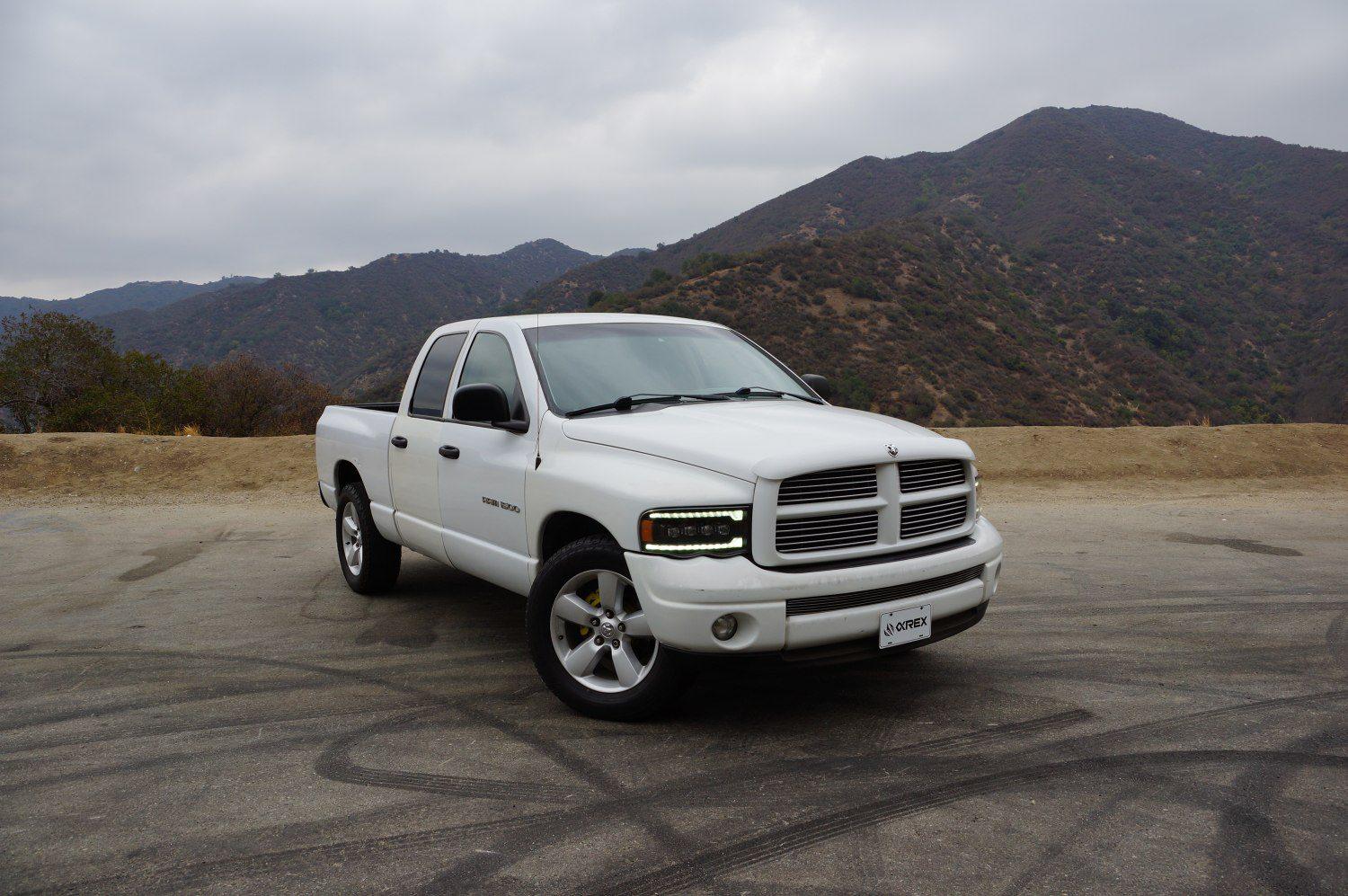 Alpha Rex 02-05 Dodge Ram NOVA-Series LED Projector Headlights Chrome