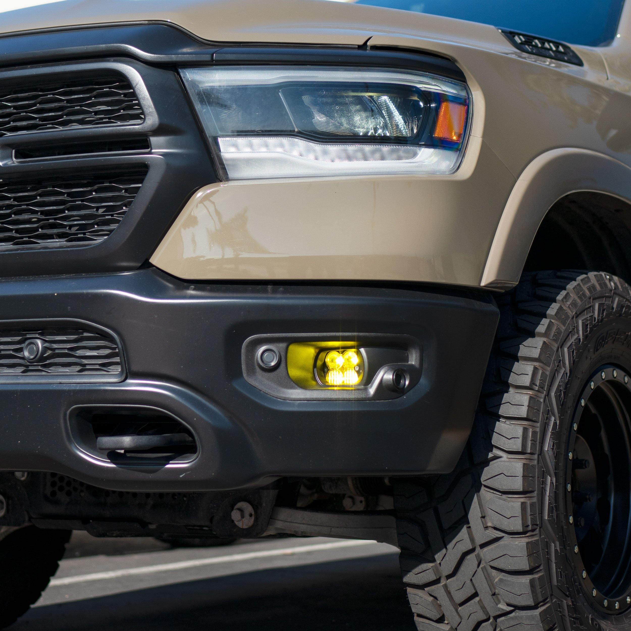 Baja Designs 5th Gen 2019-2024 Ram 1500 Laramie+ Baja Designs Squadron Fog Light Kit