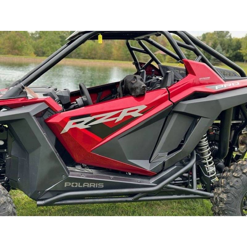 Polaris RZR Pro XP / Turbo R (2-Seat) Rocker Knockers with Tree Kicker Nerf Bars