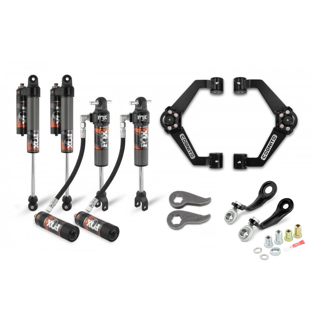 2020+ GMC/Chevy Cognito 3-Inch Elite Leveling Kit With Fox 2.5 DSC Elite Reservoir Shocks