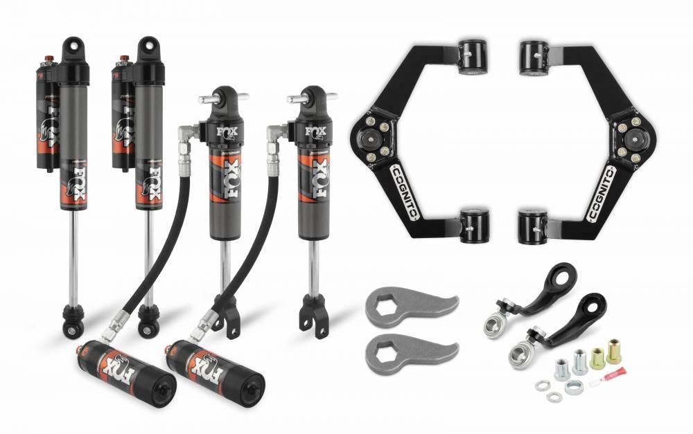 2011-2019 GMC/Chevy Cognito 3 Inch Elite Leveling Kit with Fox Elite 2.5 Reservoir Shocks For