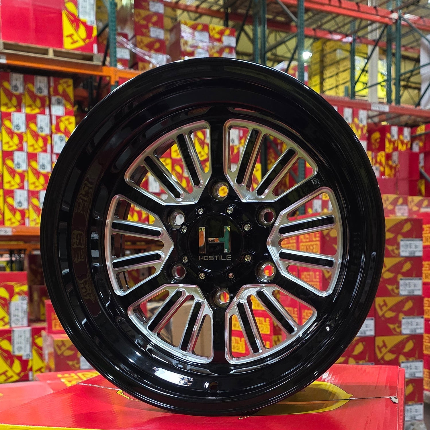 HF127 Hostile UTV Forged Wheel (Gloss Black/Blade Cut)