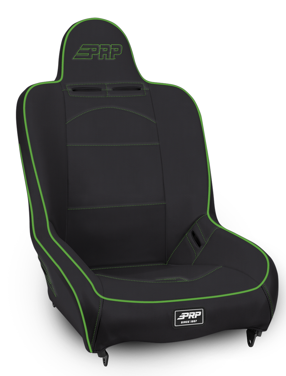 Premier High Back Suspension Seat; Black Vinyl