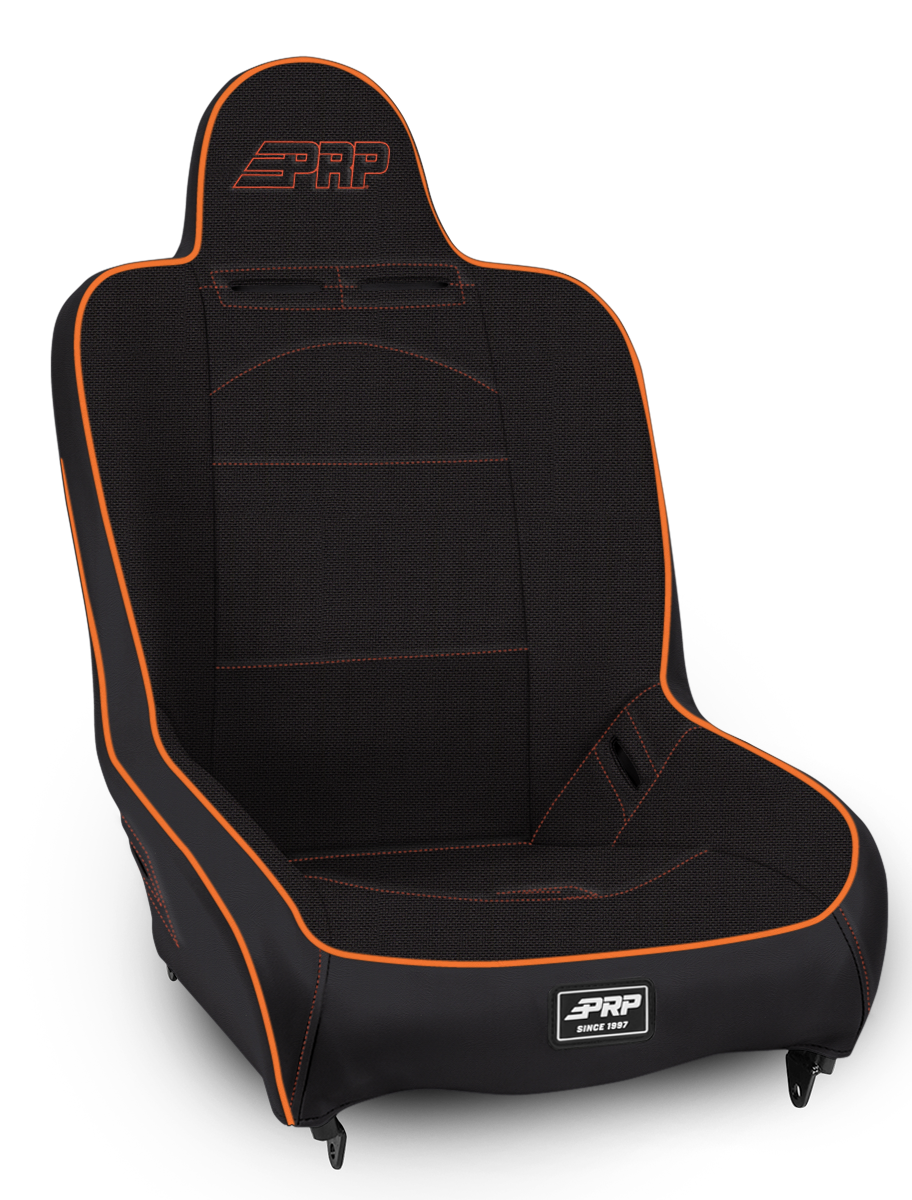 Premier High Back Suspension Seat; All Black Tweed
