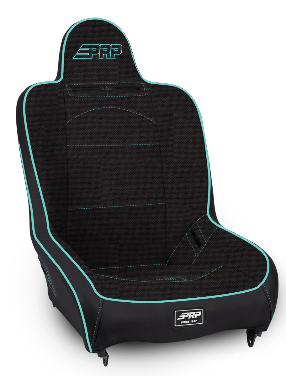 Premier High Back Suspension Seat; All Black Tweed