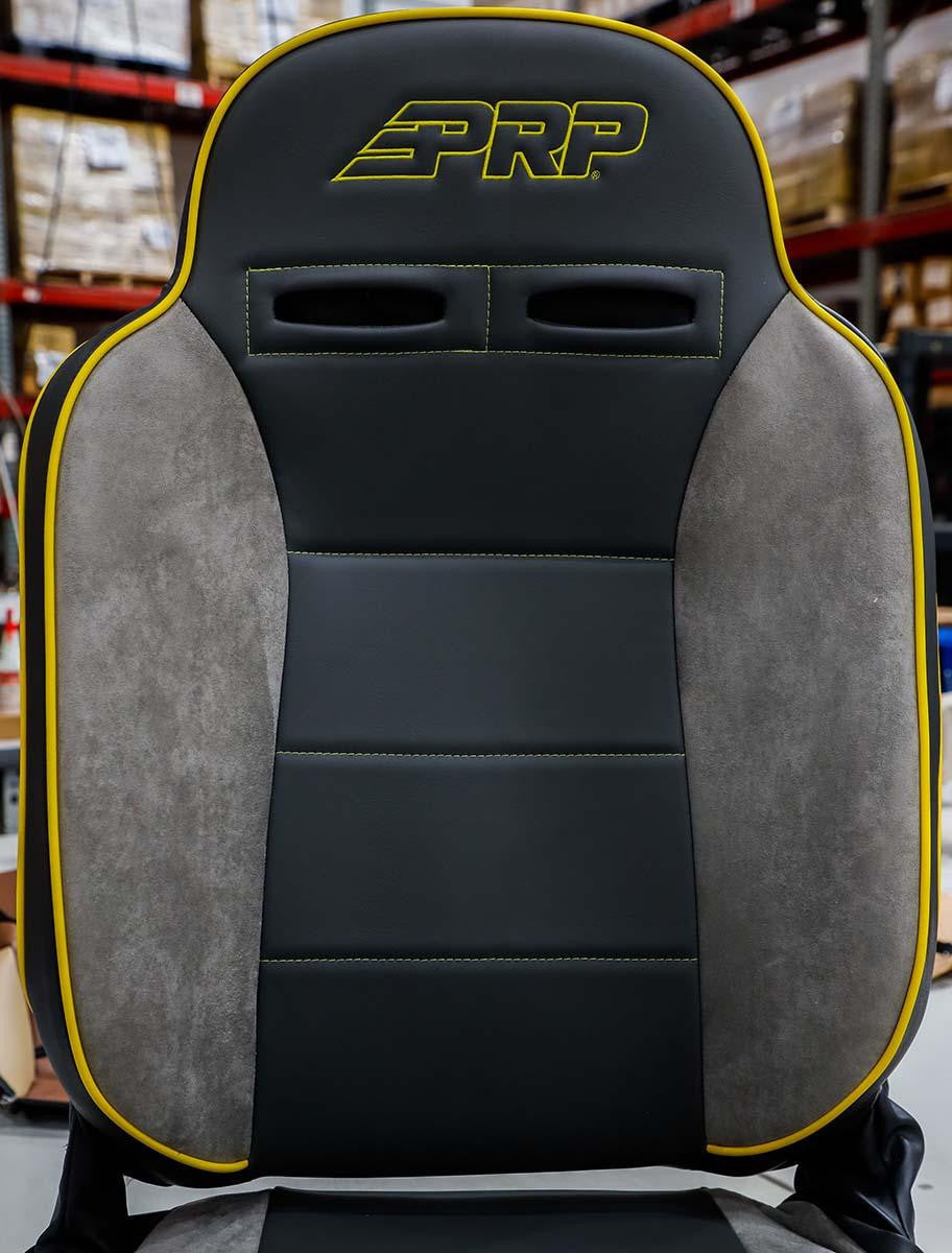 Enduro High Back Reclining Suspension Seat, Driver Side; Black and