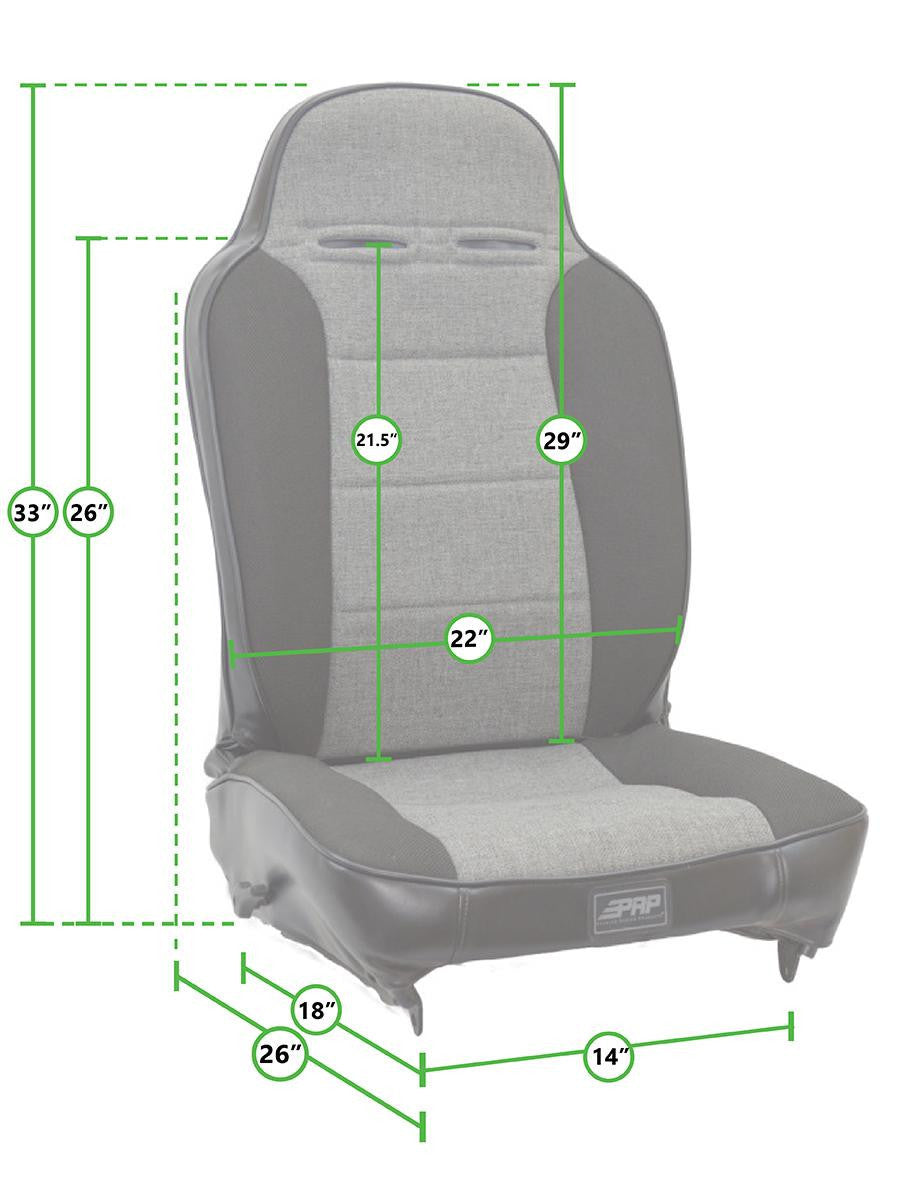 Enduro Low Back Reclining Suspension Seat