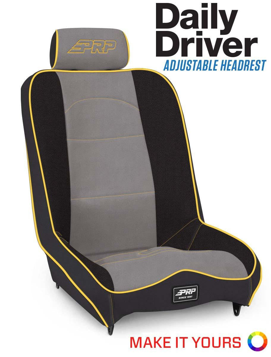 Daily Driver Low Back Suspension Seat with Adjustable Headrest