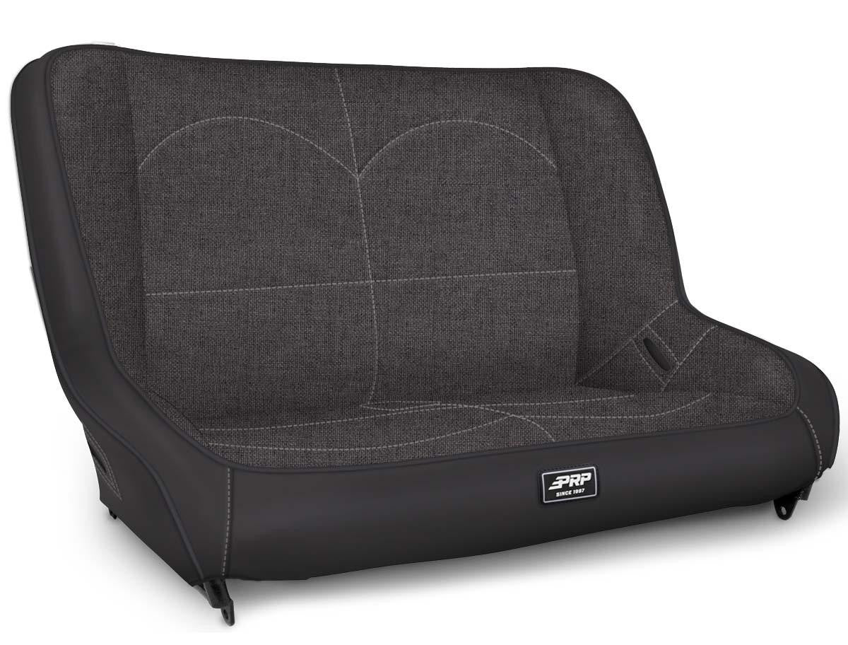 Low Back Rear Bench for Jeep CJ7/YJ; Black