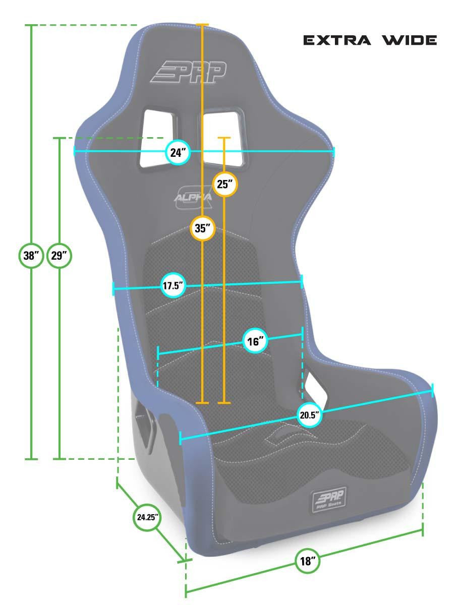 Alpha Composite Seat, Extra Wide