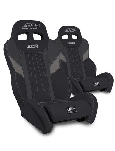 XCR Suspension Seats Kit for Can-Am Maverick X3 (Pair), Black & Gray
