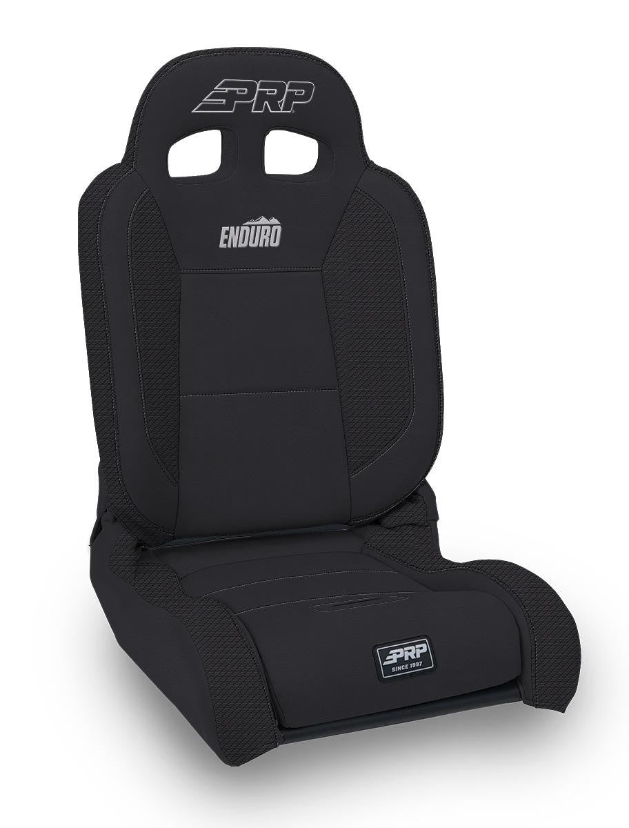 EnduroDaily Reclining Suspension Seat, Black & Orange Vinyl