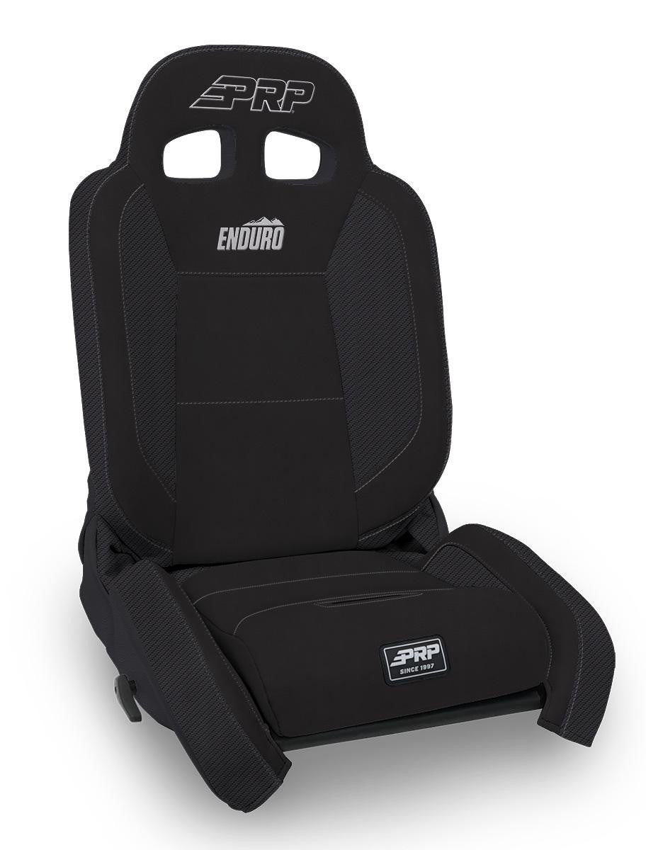 EnduroTrail Reclining Suspension Seat, Black Suede