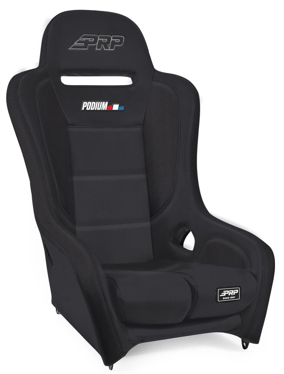 Podium Elite Suspension Seat; Black Vinyl