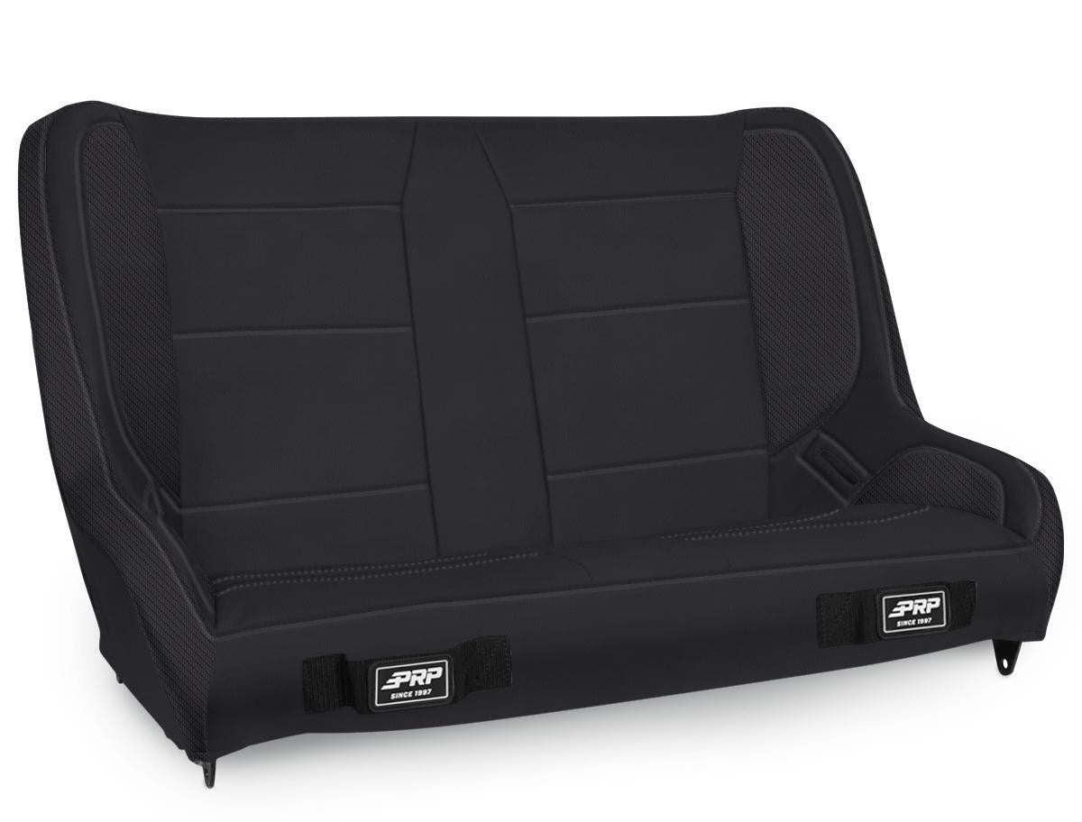 Elite Series Rear Bench for Jeep Wrangler TJ, LJ, JK; Black Vinyl