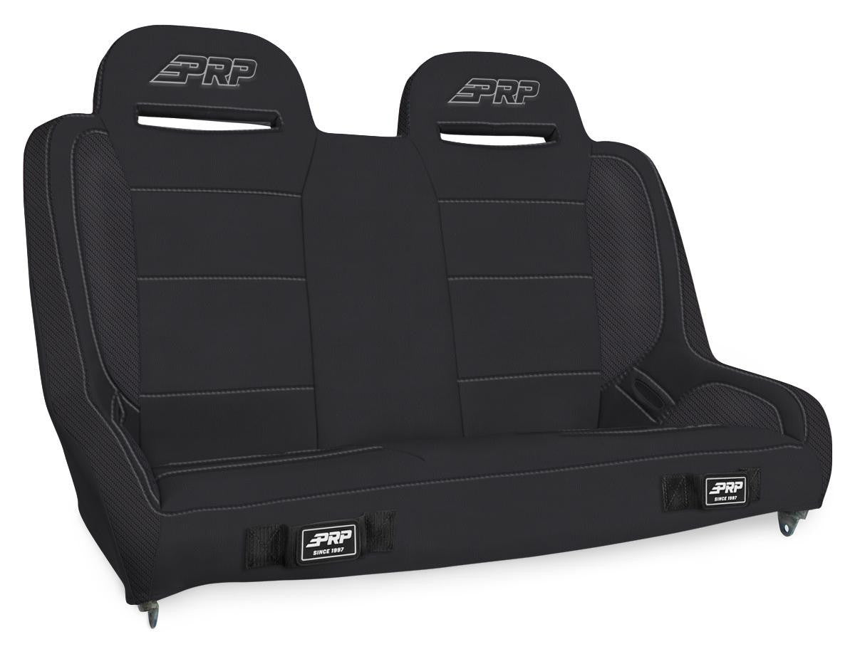 Elite Series Rear Bench for Jeep Wrangler JKU/JLU; Black Vinyl
