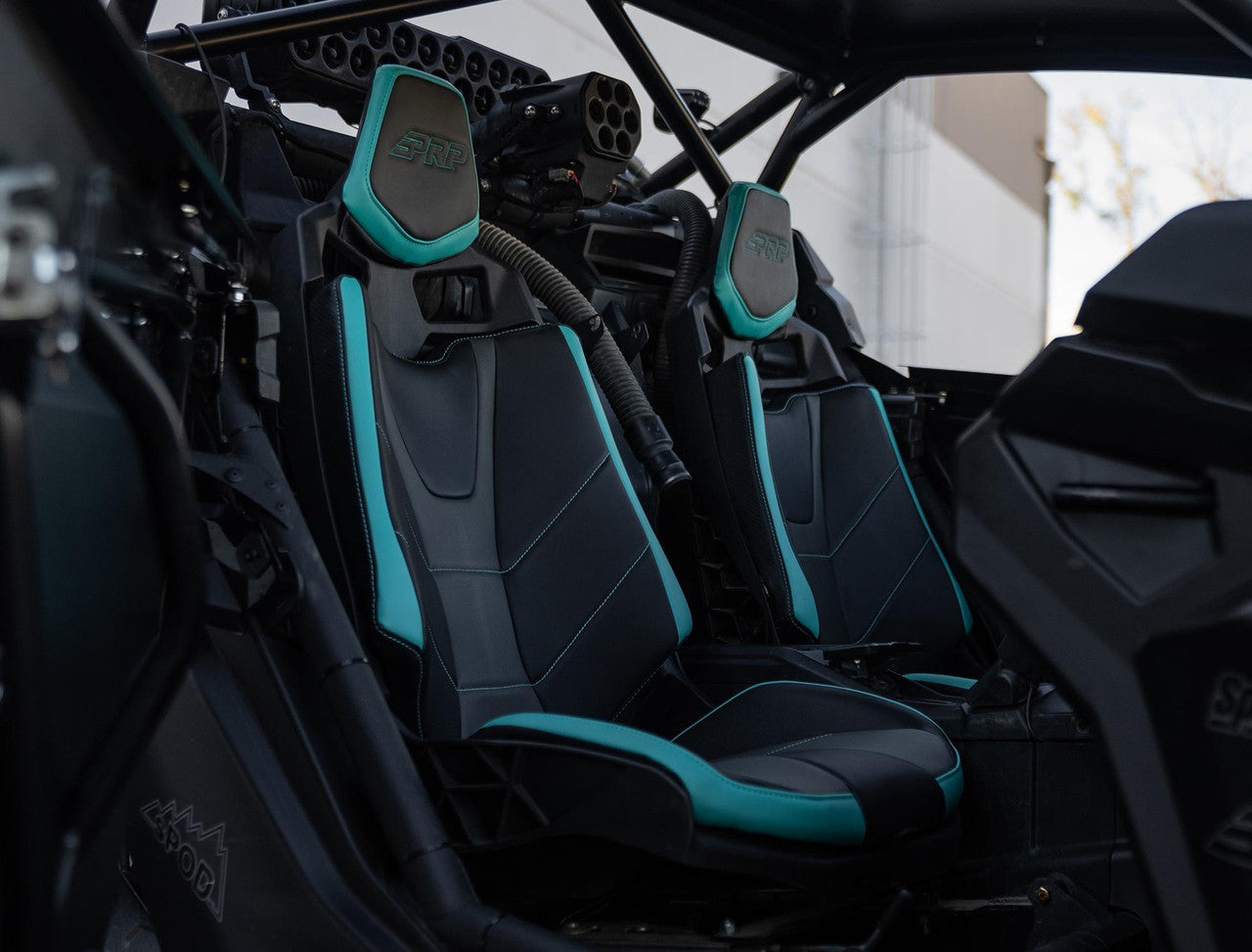 Seat Covers for Can-Am Maverick X3 & Maverick R (Pair), Black and Can-Am