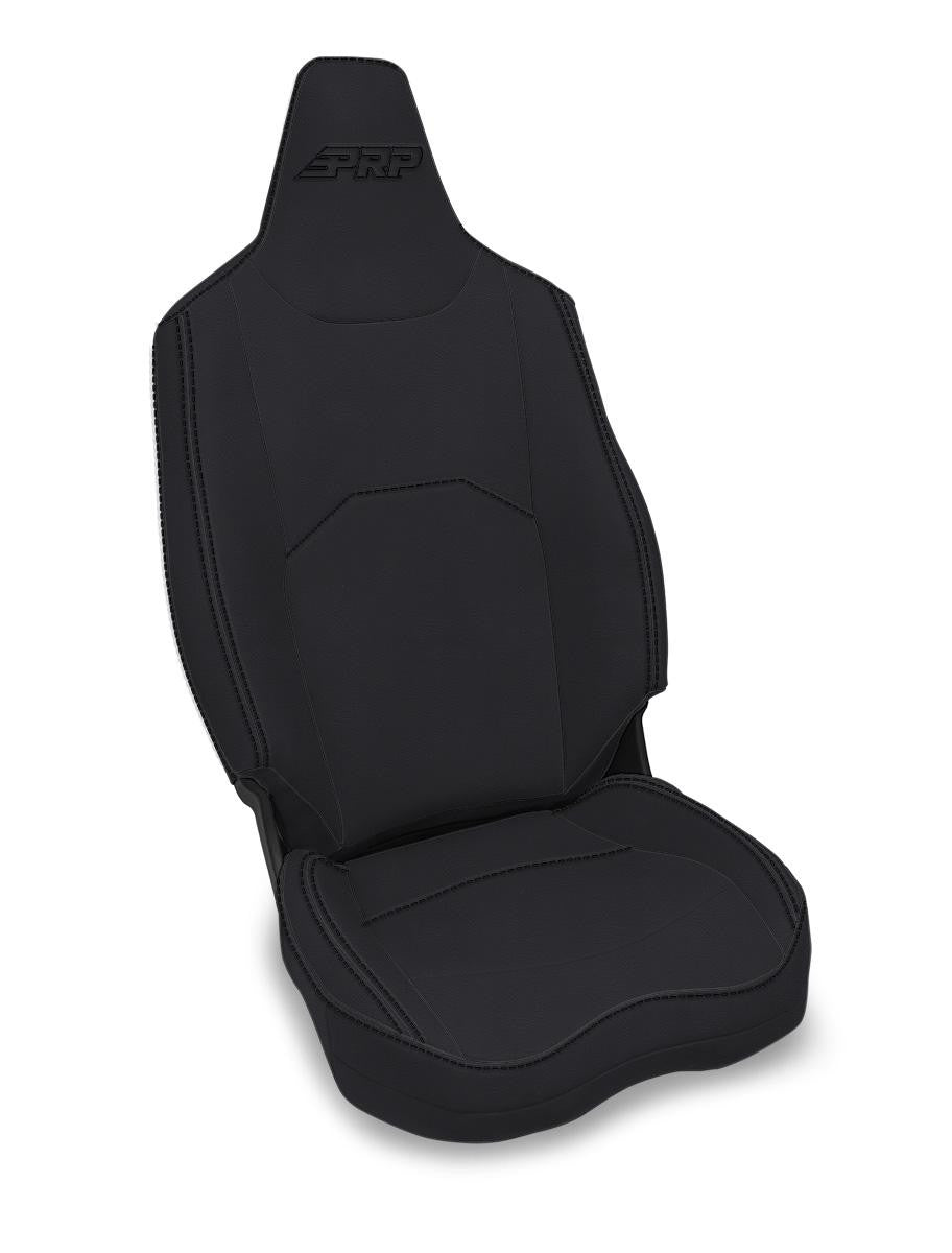 Front Seat Covers for Polaris XPEDITION (Pair), Black with Red Stitch