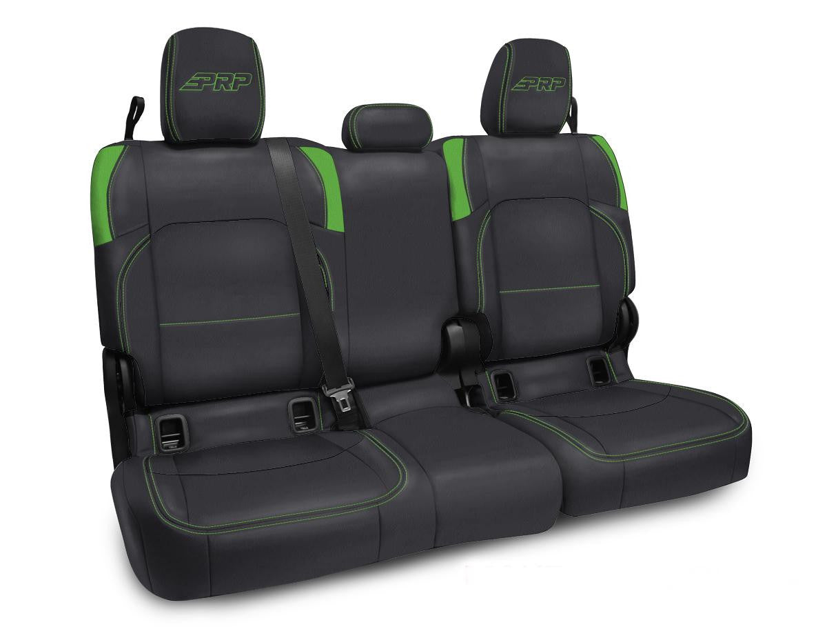 Rear Bench Cover for Jeep Gladiator JT, with no Armrest - Black with Red Stitching