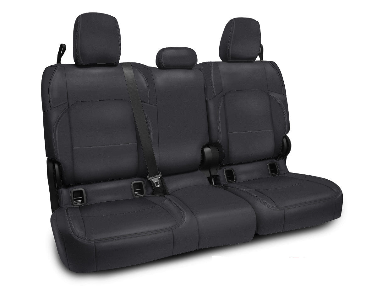 Rear Bench Cover for Jeep Gladiator JT, with no Armrest - Black with Red Stitching