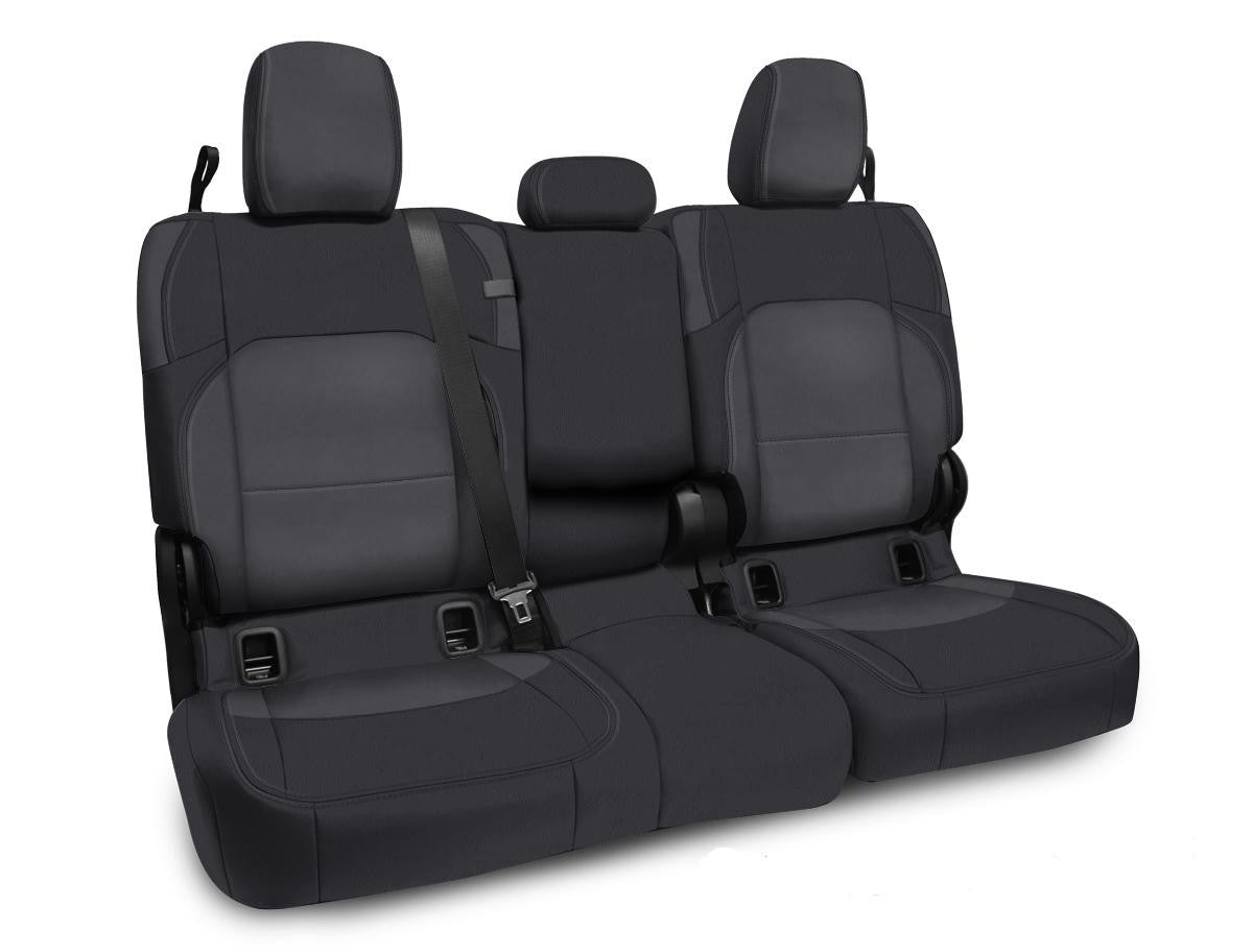 Rear Bench Cover for Jeep Gladiator JT, with Armrest - Black with Red Stitching