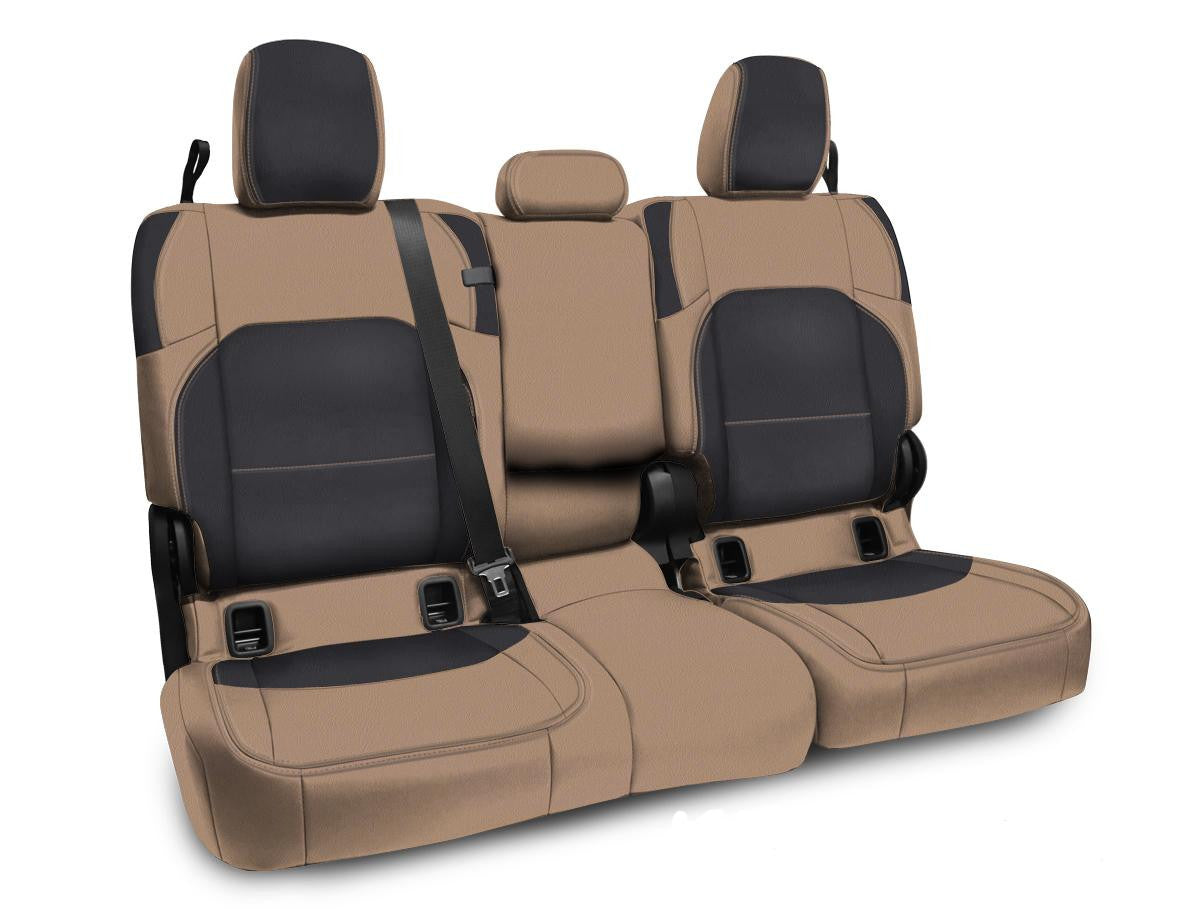 Rear Bench Cover for Jeep Gladiator JT, with Armrest - Black with Red Stitching