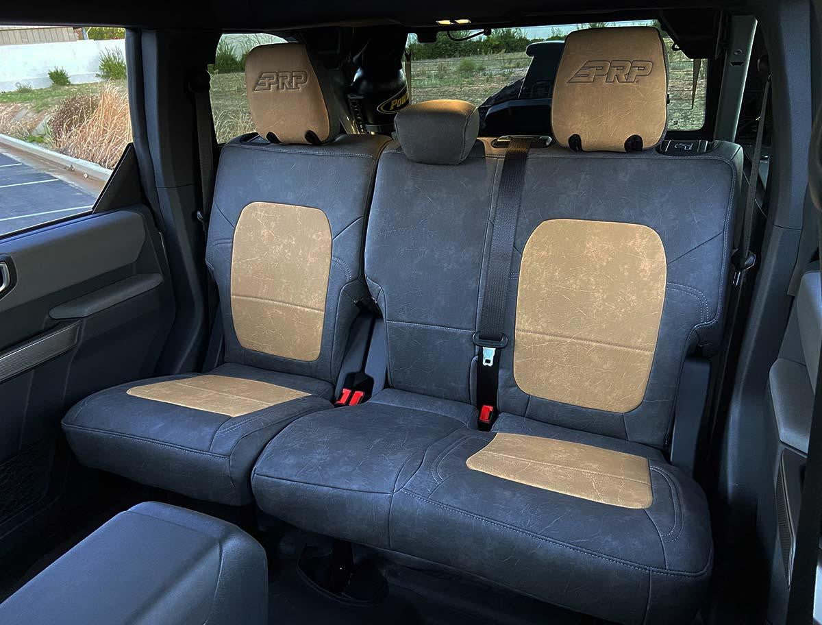 Rear Bench Covers for 2021+ Ford Bronco, 4 Door - Custom