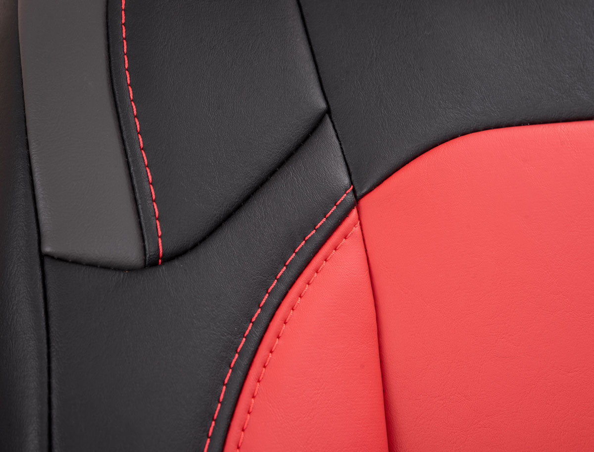 Front Seat Covers for Jeep Wrangler JLU, 4 door; Jeep Gladiator JT; with Pocket Back (Pair) - Custom