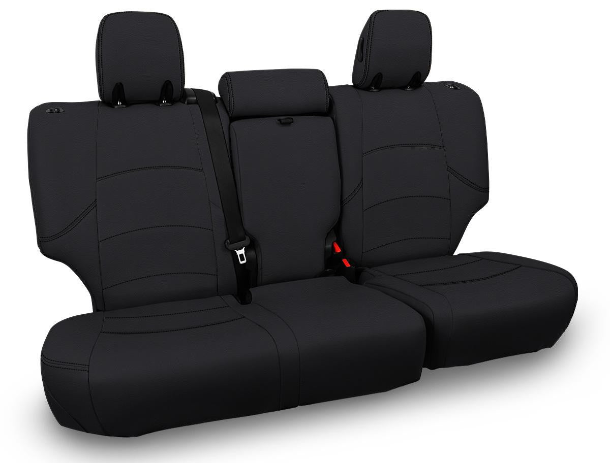 Rear Bench Cover for 2011-2024 Toyota 4Runner, 5-seat model - Black with Red Stitching