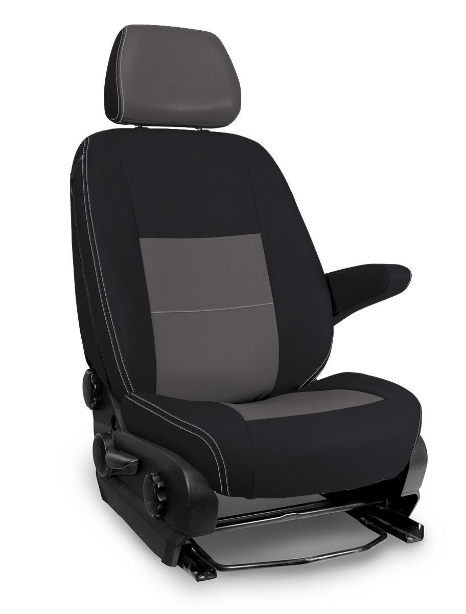 Front Seat Covers for 2006-2018 Mercedes Sprinter Van (Pair) - All Black