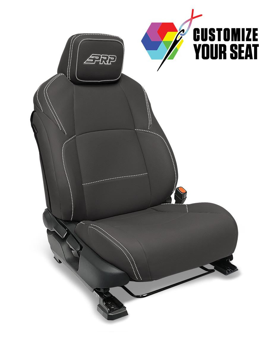 Front Seat Covers for 2024+ Toyota Tacoma (Pair) - Black and Gray