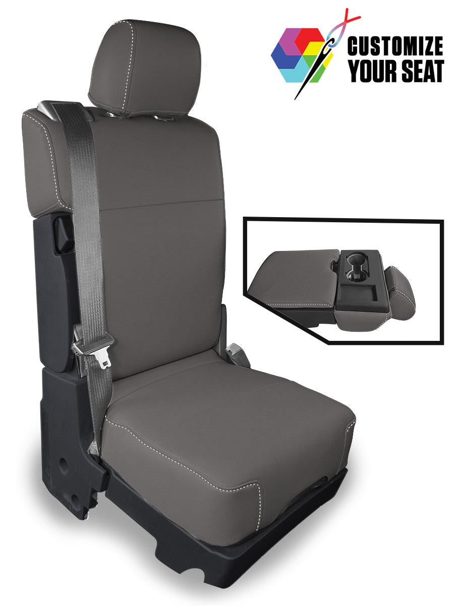 Center Jump Seat Cover w/ Standard Console for 2015+ Ford F150, 2017+ Super Duty