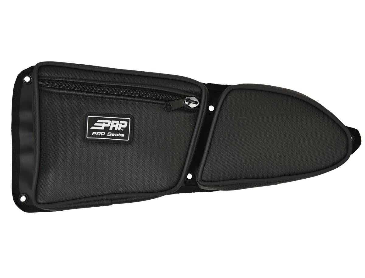 Front Door Bag with Knee Pad for Polaris RZR, Driver Side, Black