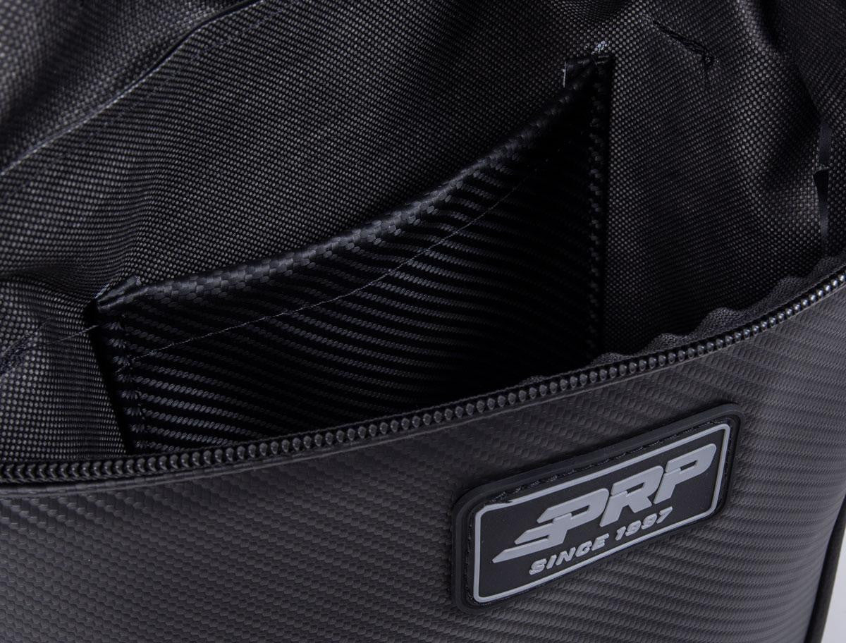 Front Door Bag with Knee Pad for Polaris RZR, Driver Side, Black
