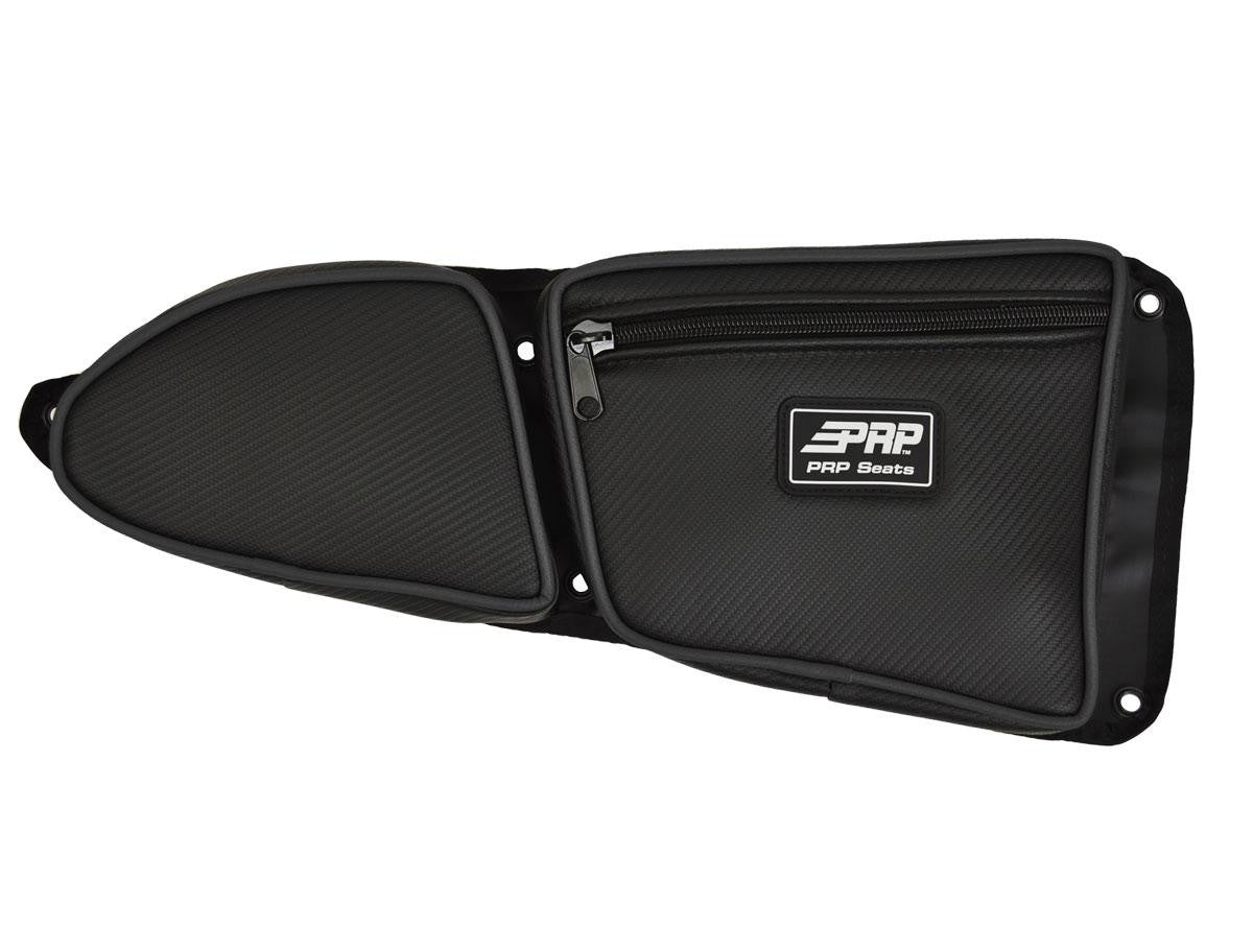 Front Door Bag with Knee Pad for Polaris RZR, Driver Side, Black